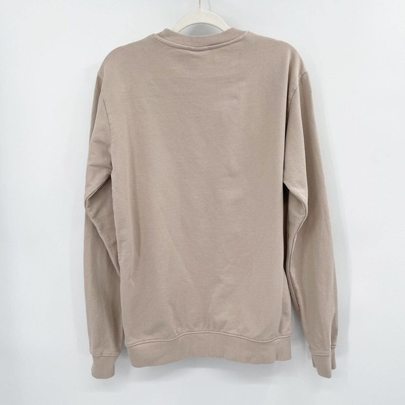 Bolongaro Trevor Crewneck Sweatshirt Beige Size S Long‎ Sleeve Ribbed Trim - Picture 5 of 10
